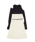 Cutout Layered Top & Dot Dress Co-ord